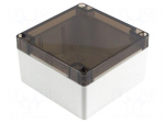 Enclosure: multipurpose | X: 105mm | Y: 105mm | Z: 60mm | 1554 | grey | IP68