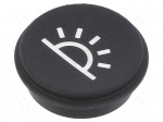 Button | round | &Oslash;21mm | black | 09