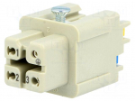 Connector: HDC | contact insert | female | 10A | 250V | Han&reg; A | PIN: 4