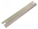 DIN rail | steel | L: 205mm | W: 35mm | for enclosures | TS35