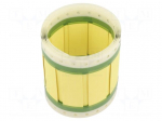 Heat shrink markers | 50mm | yellow | Diam.after shrinking: 6.3mm
