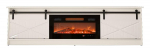 RTV GRANERO + fireplace cabinet 200x56.7x35 white/gloss white