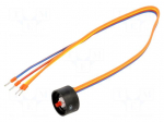 Contact block | 84 | IP40 | cables | 300mm | Contacts: NO | 24VDC | 10mA