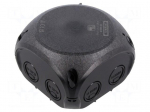 Enclosure: junction box | X: 93mm | Y: 93mm | Z: 62mm | IP66,IP67 | black