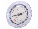 Manometer | 0&divide;16bar | rear connection | Thread: G 1/4" | 63mm | metal