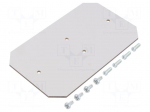 Mounting plate | hard paper | W: 90mm | L: 150mm | Thk: 2.5mm