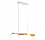 Trio-Lighting Marley  80 cm 4-pc GU10 matt white/wood piekaramā lampa