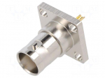Connector: BNC | socket | female | straight | 50&Omega; | soldering | PTFE