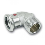 SANHA-Therm cinkota tērauda līkums 90&deg;M 15x1/2" Cinkota tērauda līkums 90&deg; M