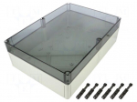 Enclosure: multipurpose | X: 254mm | Y: 361mm | Z: 111mm | TK PS | grey