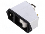 Connector: AC supply | plug | IEC | 16A | 250VAC | FASTON connectors