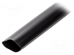 Heat shrink sleeve | glued | 76mm | L: 1m | black | Temp: -15&divide;125&deg;C