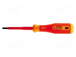 Screwdriver: insulated | Phillips | PH1 | Blade length: 80mm
