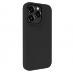 Back panel cover Evelatus Apple iPhone 15 Pro Max Premium Magsafe Soft Touch Silicone Case Black