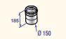 Adapter D150-160mm, DY825, PPS