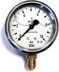 Pressure gauge D100-R 0-1 bar 1/2"(glycerin) WIKA