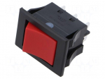 ROCKER | DPDT | Pos: 2 | ON-ON | 16A/250VAC | 5A/72VDC | red | IP67 | JW | 10N