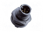 Connector: circular | socket | for panel mounting,front side nut