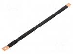 Braids | insulated earthing tape | W: 14mm | 10mm2 | &Oslash;1: 7mm | &Oslash;2: 7mm