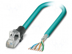 Patch cord | S/FTP | Cat: 6a | wires,RJ45 plug | stranded | Cu | 5m | PUR