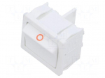 ROCKER | DPST | Pos: 2 | ON-OFF | 10A/250VAC | white | IP40 | none | 100m&Omega;
