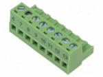 Pluggable terminal block | green | Features: marking from 6 to 13