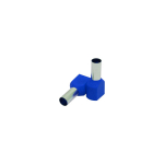 Insulated twin-end sleeve 16mm2/14mm, blue, 50 pcs