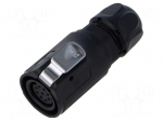 Connector: circular | plug | size 16 | 02 | female | PIN: 9 | 250V | 5A | IP67