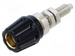 Laboratory connector: 4mm banana | socket | 30VAC | 60VDC | 63A | black