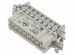 Connector: HDC | contact insert | female | EPIC H-A | PIN: 16 | 16A | 250V