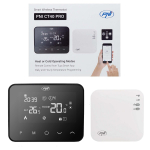 PNI CT40 PRO wireless smart thermostat, with WiFi, for heating systems, heating and cooling mode, minimum hysteresis 0.1&deg;C, 4 daily programs, manual mode, economic mode, control via Tuya Smart