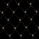 Christmas string - net 58W, warm white, 1.5x1.5m, IP44, 96LEDs