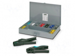 Tools set: designed for terminal crimping | box