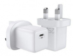 Adapter Joyroom  Fast USB Type C Wall Charger 25W 3A UK Plug White