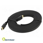 Cable | HDMI plug,both sides | PVC | 5m | black | HDMI 2.0 | 28AWG