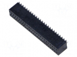 Connector: PCB to PCB | female | RSM | straight | on PCBs | 1.27mm