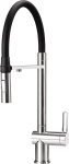 Kitchen faucet with filter and flexible spout