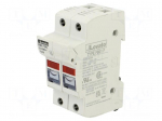 Fuse base | 10x38mm | for DIN rail mounting | 32A | 690VAC | Poles: 2