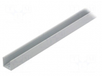 Profiles for LED modules | surface | white | L: 1m | aluminium