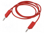 Test lead | 60VDC | 30VAC | 32A | Len: 1.5m | red | Cond.cross sec: 2.5mm2