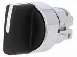 Switch: rotary | Stabl.pos: 1 | 22mm | black | Illumin: none | IP66 | Pos: 3