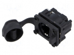 Connector: RJ45 | socket | Cat 5e | with cover | 8p8c | THT | 19.8x24mm