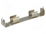 Holder | Mounting: screw | Size: AA,R6 | Batt.no: 2 | aluminium