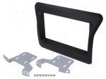 Radio mounting frame | Nissan,Opel,Renault | 2 DIN | black