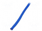 Rope | polypropylene | &Oslash;rope: 6mm | L: 25m | with a core | blue
