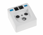 TV, SAT, HDMI, DVI kaablid ja tarvikud // Koaksiaalkaablite pistikud, tarvikud ja t&ouml;&ouml;riistad // Gniazdo abonenckie RTV-SAT-RJ11-RJ45 BX300