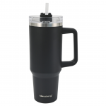 Kokkamis- ja lauan&otilde;ud | K&ouml;&ouml;gitarbed // Pudelid ja termosed // Kubek termiczny ze słomką, czarny, 1100 ml, stal nierdzewna, klausberg, kb-7942