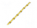 COB LED tape | white warm/cold white | LED/m: 608 | 10mm | white PCB