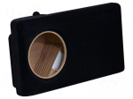 Car loudspeaker enclosure | MDF | black | textil | 15l | 250mm | Opel