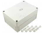 Enclosure: multipurpose | X: 130mm | Y: 180mm | Z: 84mm | TK PC | grey